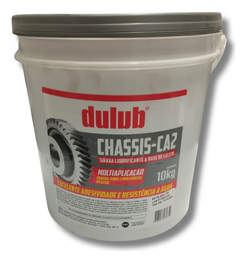 Graxa para Chassis 10KG Graxlub CA-2 Dulub CH2